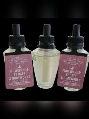 3pc Bath & Body Works Flowerchild Wallflowers Refills - NEW!!!